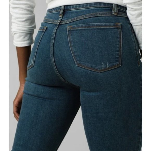 NWT prAna Sienna Jean True Blue Women's Fitted 5 Pocket Stretch Denim - Picture 5 of 12